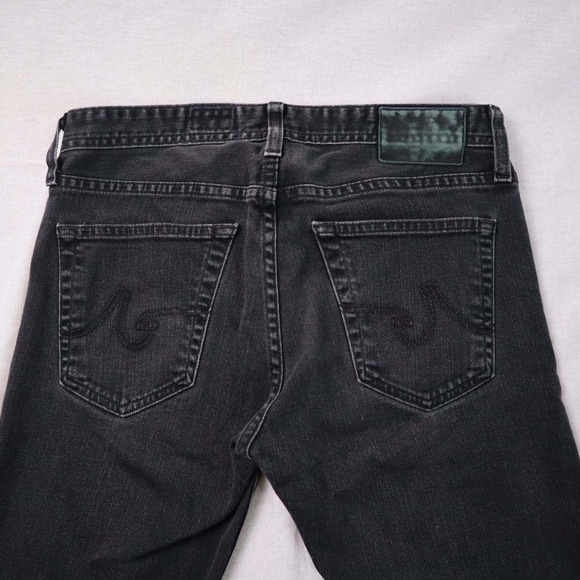 AG Adriano Goldschmied The Dylan Slim Skinny Jeans Men's 30R Black Stretch Denim - Picture 5 of 11